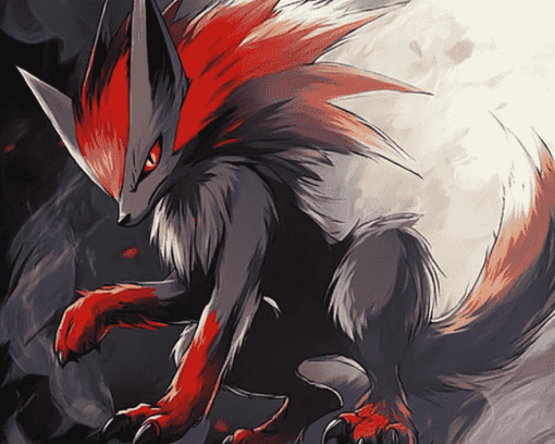 Zoroark Pokemon Anime Diamond Painting