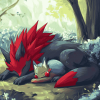 Zorua and Zoroark in Pokemon Diamond Painting