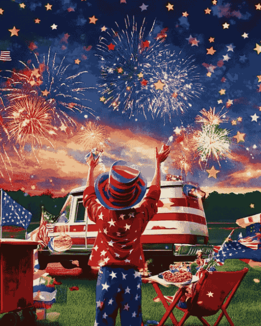 4th Of July Patriotic Diamond Painting