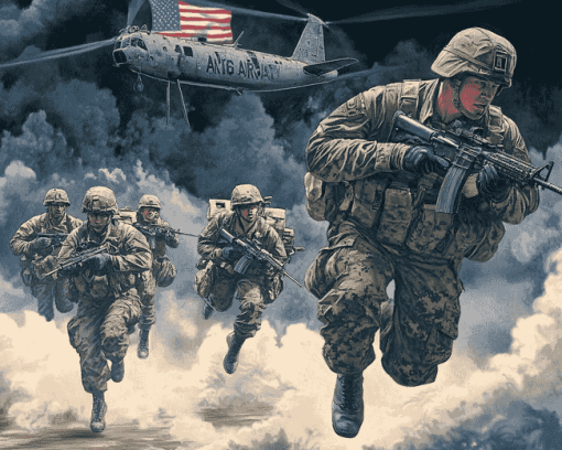 82nd Airborne Soldiers Animation Diamond Painting