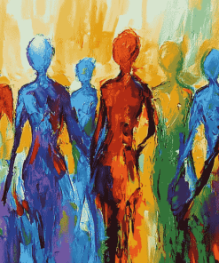 Abstract Colorful People Diamond Painting