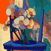 Abstract Floral Chair Diamond Painting