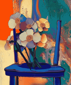 Abstract Floral Chair Diamond Painting