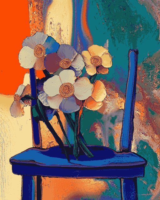 Abstract Floral Chair Diamond Painting