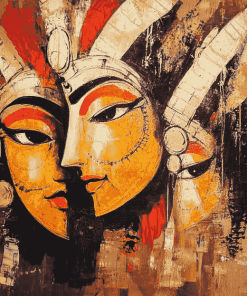 Abstract Indian Spirit Diamond Painting