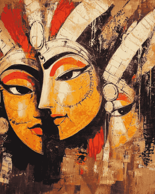 Abstract Indian Spirit Diamond Painting