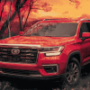 Acadia Red Car Diamond Painting