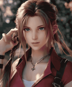 Aerith Gainsborough Fantasy Diamond Painting