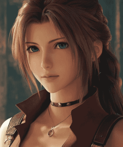 Aerith Gainsborough Fantasy Diamond Painting