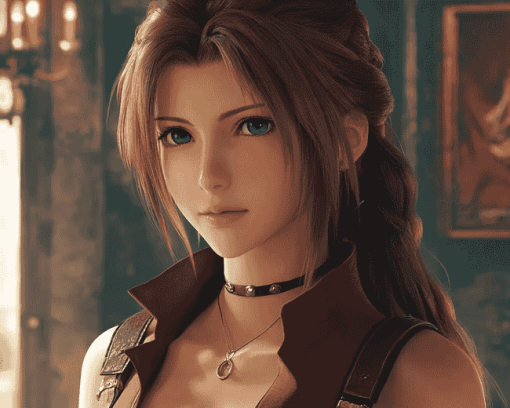 Aerith Gainsborough Fantasy Diamond Painting