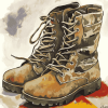 Aesthetic Army Boots Diamond Painting