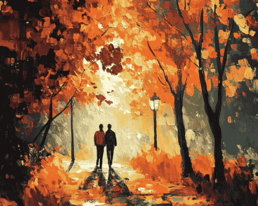 Aesthetic Autumn Landscape Diamond Painting