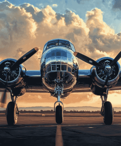 Aesthetic B25 Mitchell Aircraft Diamond Painting