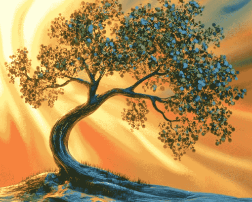 Aesthetic Colorful Tree Diamond Painting