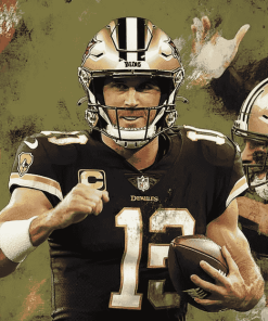 Aesthetic Drew Brees Sports Diamond Painting