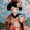 Aesthetic Japanese Doll Diamond Painting