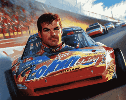 Aesthetic Jeff Gordon Racing Diamond Painting