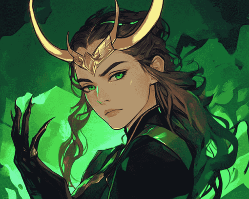 Aesthetic Lady Loki Art Diamond Painting