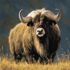 Aesthetic Muskox Diamond Painting