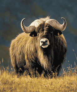 Aesthetic Muskox Diamond Painting