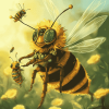 Aesthetic Queen Bee Animation Diamond Painting