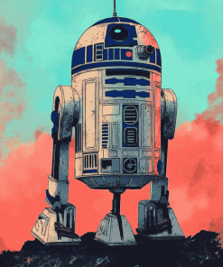 Aesthetic R2d2 Robot Diamond Painting