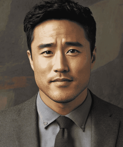 Aesthetic Randall Park Celebrities Diamond Painting