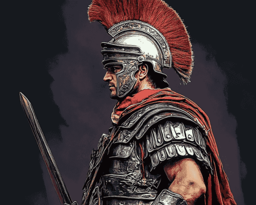 Aesthetic Roman Soldier Diamond Painting