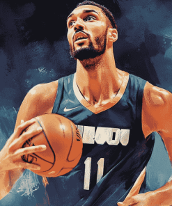 Aesthetic Rudy Gobert Basketball Diamond Painting