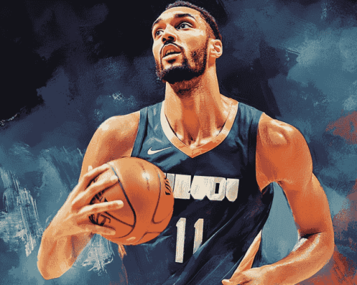 Aesthetic Rudy Gobert Basketball Diamond Painting