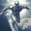 Aesthetic Silver Surfer Diamond Painting