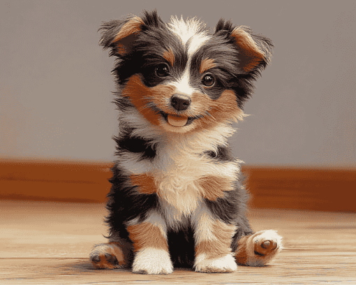 Aesthetic Toy Aussie Puppy Diamond Painting