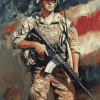 Aesthetic US Army Diamond Painting