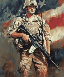 Aesthetic US Army Diamond Painting