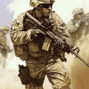 Aesthetic US Marines Diamond Painting