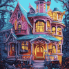 Aesthetic Whimsical Houses Diamond Painting