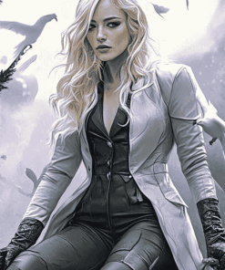 Aesthetic White Canary Series Diamond Painting