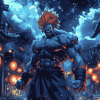 Akuma Anime Fighter Diamond Painting