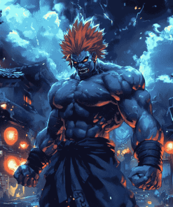 Akuma Anime Fighter Diamond Painting