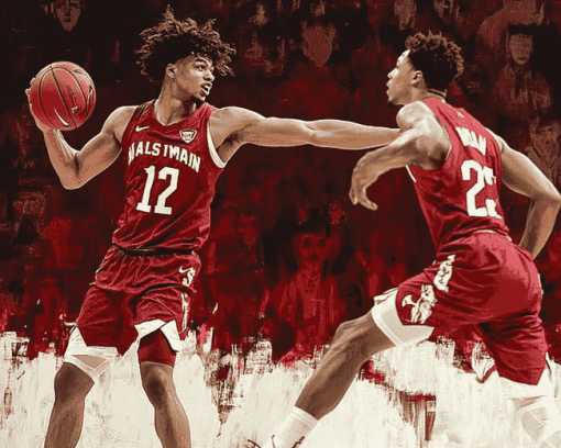 Alabama Crimson Tide Basketballers Diamond Painting