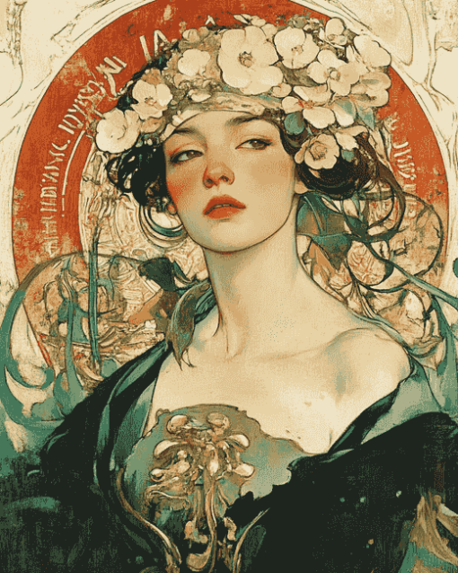 Alphonse Mucha Animation Diamond Painting