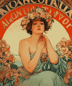 Alphonse Mucha Vintage Monaco Diamond Painting