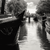 Amsterdam Black And White Barges Diamond Painting