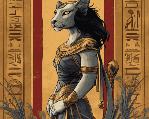 Ancient Sekhmet Goddess Diamond Painting