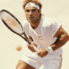 Andre Agassi Tennis Legend Diamond Painting