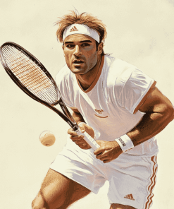 Andre Agassi Tennis Legend Diamond Painting