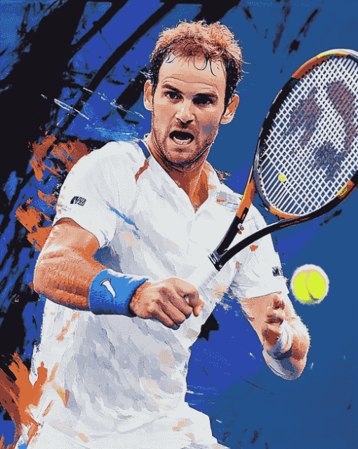 Andy Murray Famous Tennis Diamond Painting