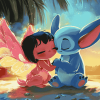 Angel Lilo Cartoon Diamond Painting