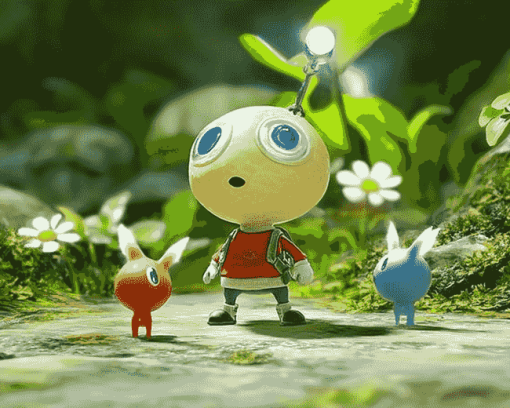 Animated Pikmin Video Game Diamond Painting