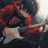 Anime Boys with Electric Guitars Diamond Painting